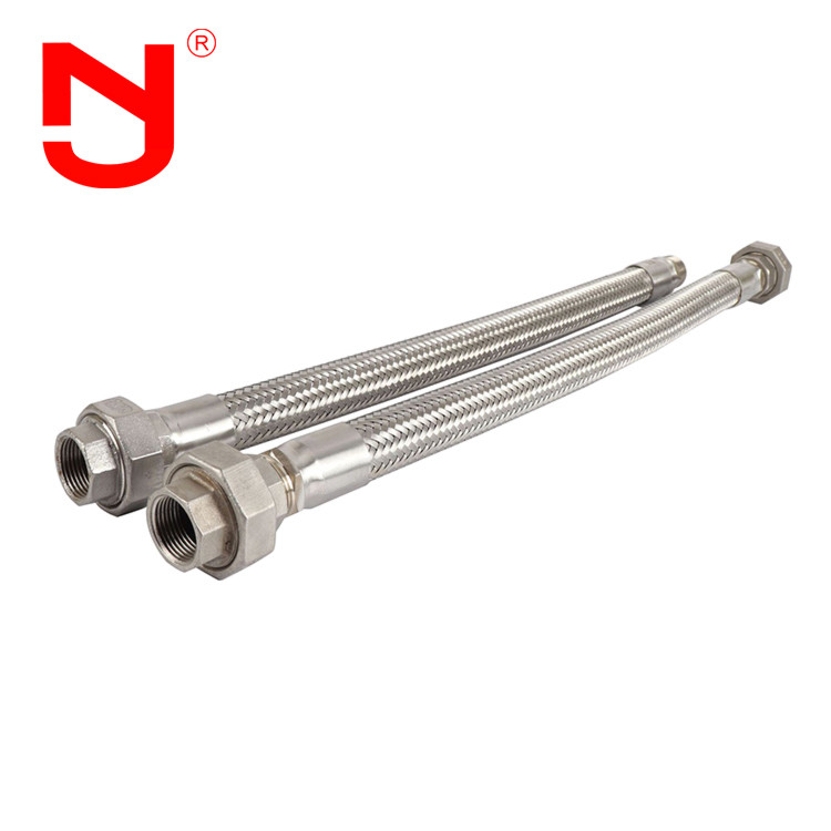 Stainless Steel Wire Braided Flexible Metal Hose Union Type Gas Pipe Fittings Sợi thép không gỉ