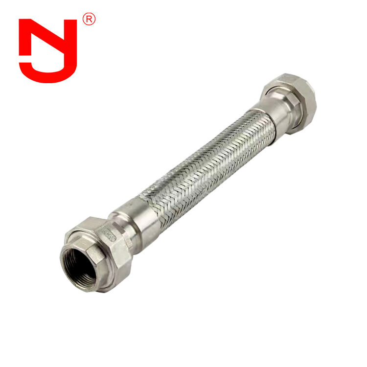 Stainless Steel Flexible Hose with Union Type Connection and 18 Months Warranty - Wire Braided Metal Hose