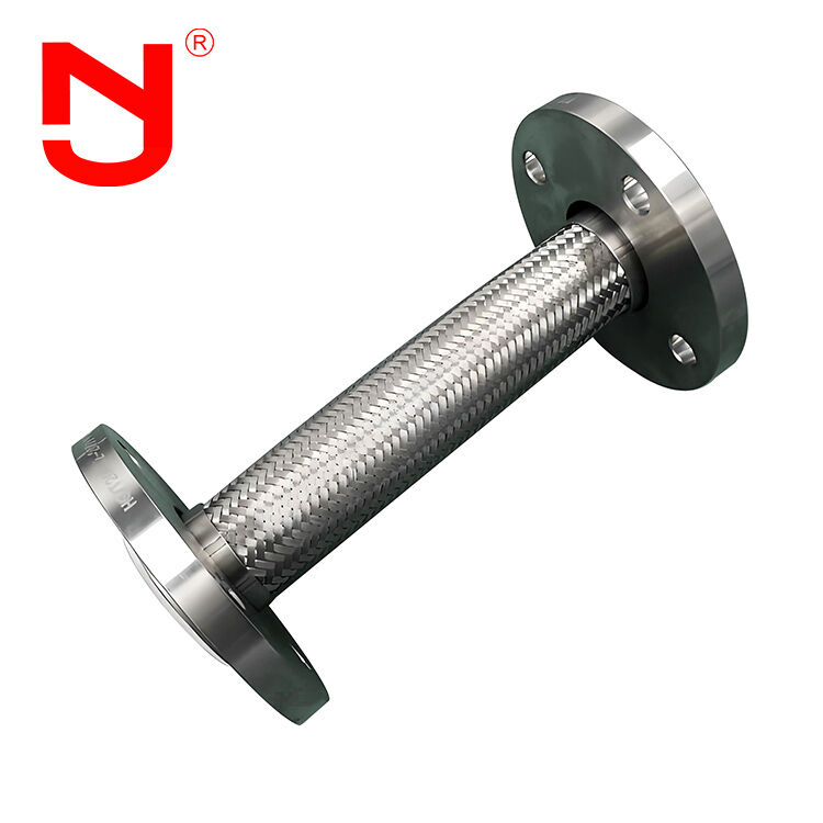 Ống kim loại dẻo gợn sóng bện lưới thép không gỉ lót PTFE DN8-DN400 dùng cho truyền chất lỏng hiệu suất cao