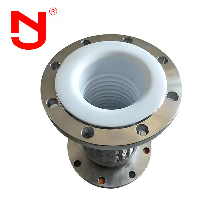 PTFE lót thép không gỉ DN25 dây chuyền thép đan dây chuyền kim loại đan dây chuyền cho các ứng dụng công nghiệp