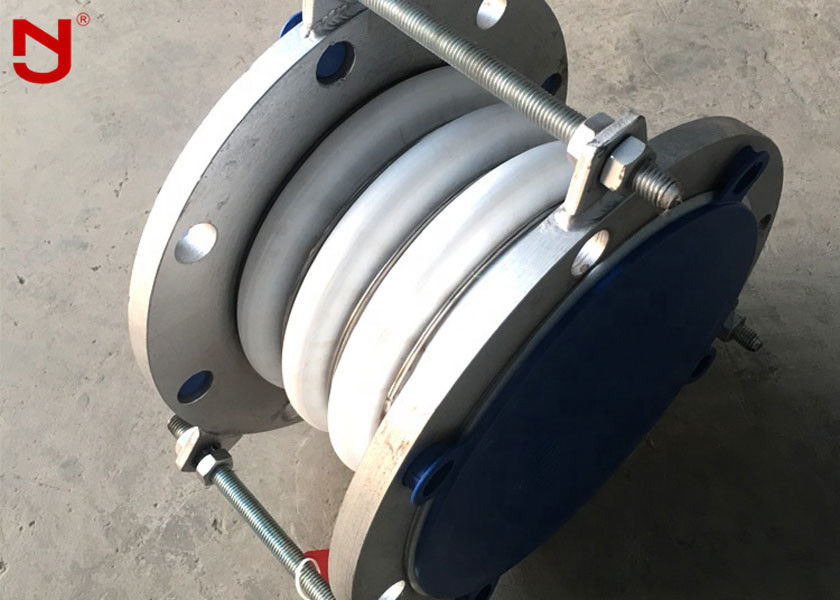 Khớp nối mở rộng ống gió Ptfe không dính sóng với mặt bích DIN BS ANSI